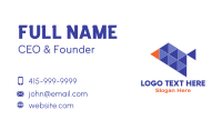 Triangle Purple Bird Business Card