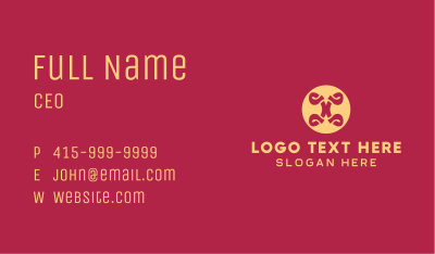 Fancy Style Button Business Card