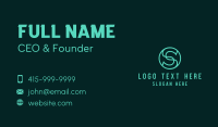 Consulting Firm Letter S Business Card