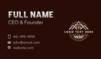 Hammer Paintbrush Carpentry Business Card