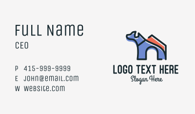 Dog House Kennel Business Card Image Preview