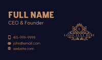 Luxury Ornament Wreath Business Card