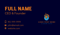 Fire & Water  Air Conditioning  Business Card