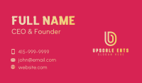 Creative Brand Letter U Business Card Image Preview