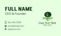 Tree Environmentalist Letter Business Card Design