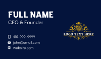 Lion Crown Crest Business Card