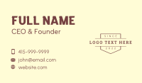 Retro Hipster Firm Business Card Design