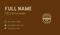 Brown Mallet Woodwork Business Card