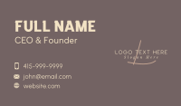 Luxury Business Lettermark Business Card Design