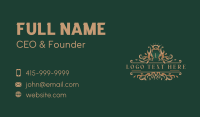 Elegant Royal Wreath Business Card