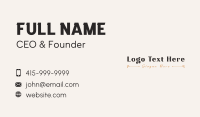 Classic Luxury Company Business Card Design