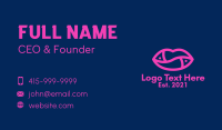 Hot Pink Lips  Business Card