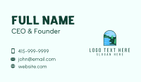 Pine Forest Lake Badge Business Card Design