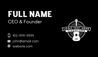Musician Acoustic Guitar Business Card