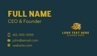 Wild Gold Lion Business Card