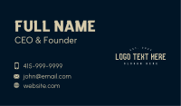 Simple Corporate Wordmark Business Card