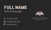 Meditation Yoga Flower  Business Card Design