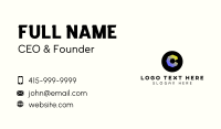 Creative Studio Letter C Business Card