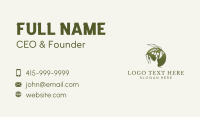 Olive Plant Hand Business Card Design