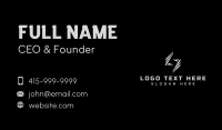 Metal Construction Letter S Business Card