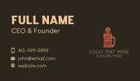French Press Business Card example 3