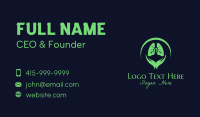 Green Hand Lungs Business Card