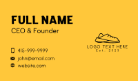 Simple Sneaker Shoe Business Card Design