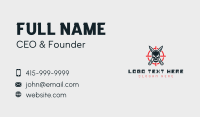 Skull Ninja Knife Business Card Design