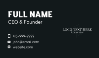 Formal Autumn Leaf Wordmark Business Card Design