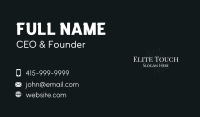 Formal Autumn Leaf Wordmark Business Card Image Preview