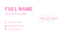 Cute Quirky Doodle Shapes Business Card