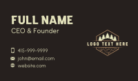 Woodwork Logging Timber Business Card Design