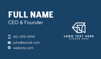 White Construction Company  Business Card Design