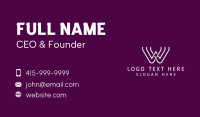 Letter Business Card example 4