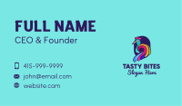 Peacock Business Card example 1