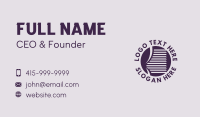 Purple Curtain Jalousie Business Card