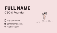 Nude Woman Flower Business Card