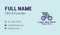 Winged Courier Bike  Business Card Design