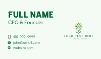 Woman Tree Lotus Spa Business Card Design