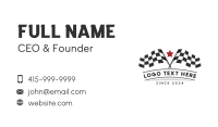 Racing Flag Automotive Business Card