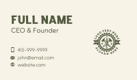 Hammer Chisel Woodworking  Business Card Design