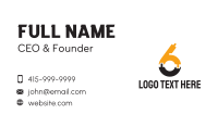 Number 6 Business Card example 1