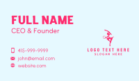 Woman Aerial Gymnast  Business Card Design