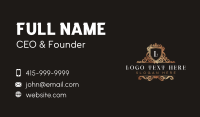 Classic Shield Crown Business Card