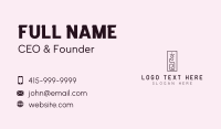 Wax Business Card example 2