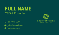 Organic Garden Leaves Business Card Design