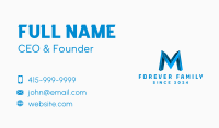 Industrial Marketing Letter M Business Card Image Preview