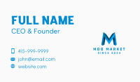 Industrial Marketing Letter M Business Card Image Preview