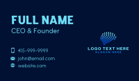 Digital Brain Network Business Card Design