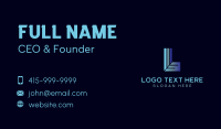 Abstract Letter L Business Business Card Design